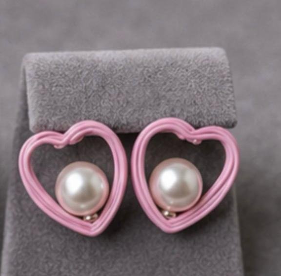 Heart Pearl Drop (BROWN)
