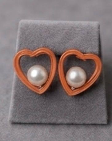Heart Pearl Drop (BROWN)