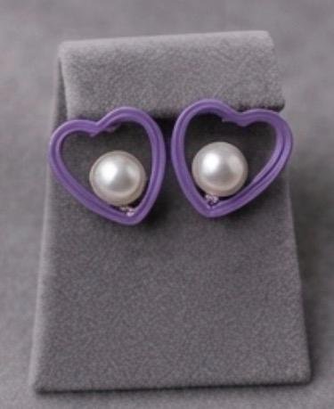 Heart Pearl Drop (BROWN)