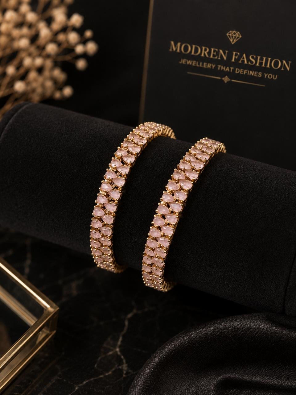 Pink Emerald LUXE Bangles