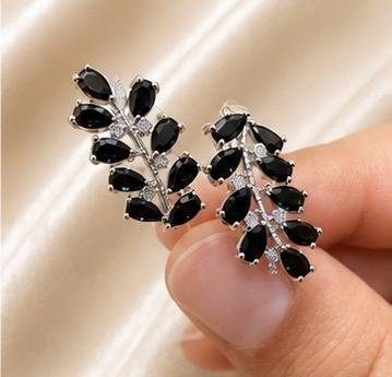 Crystal Leaf Statement Ring