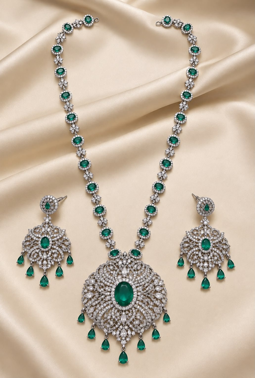 EMERALD LATTICE PENDANT